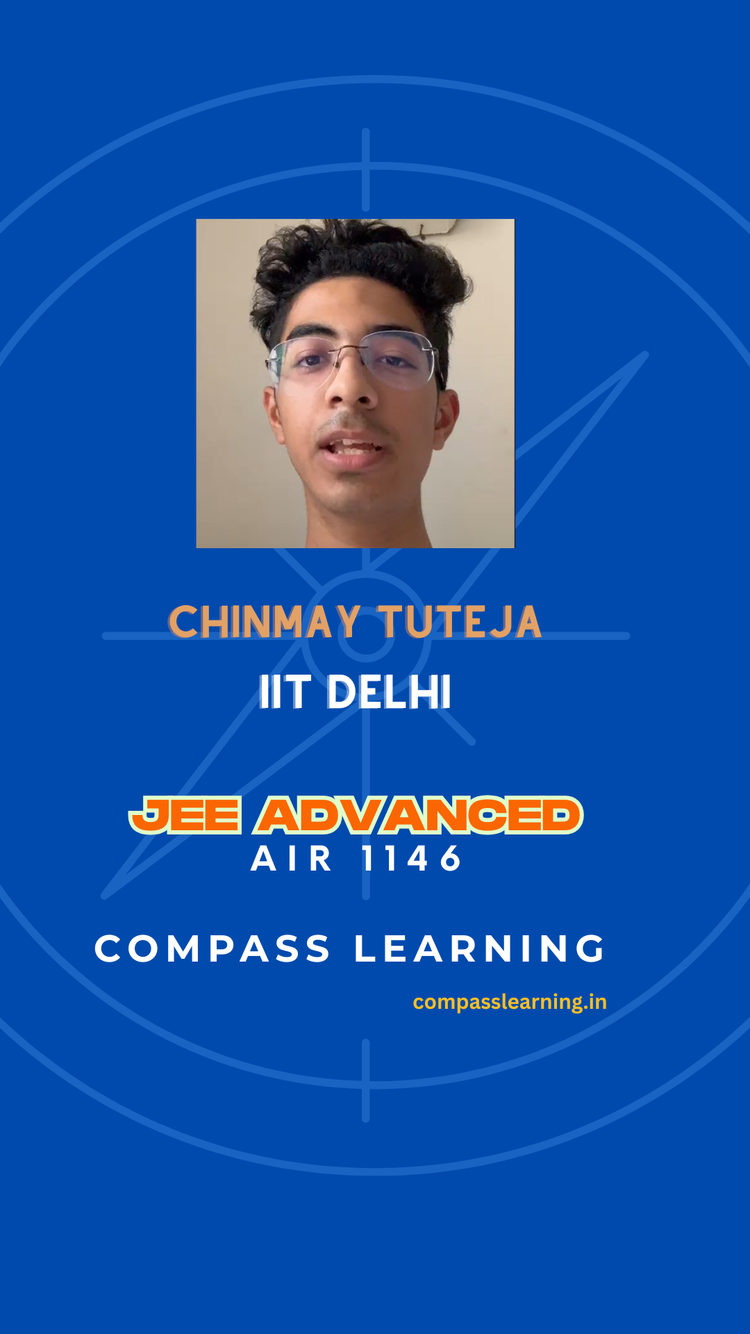 Chinmay Tuteja — IIT Delhi · JEE Advanced AIR 1146