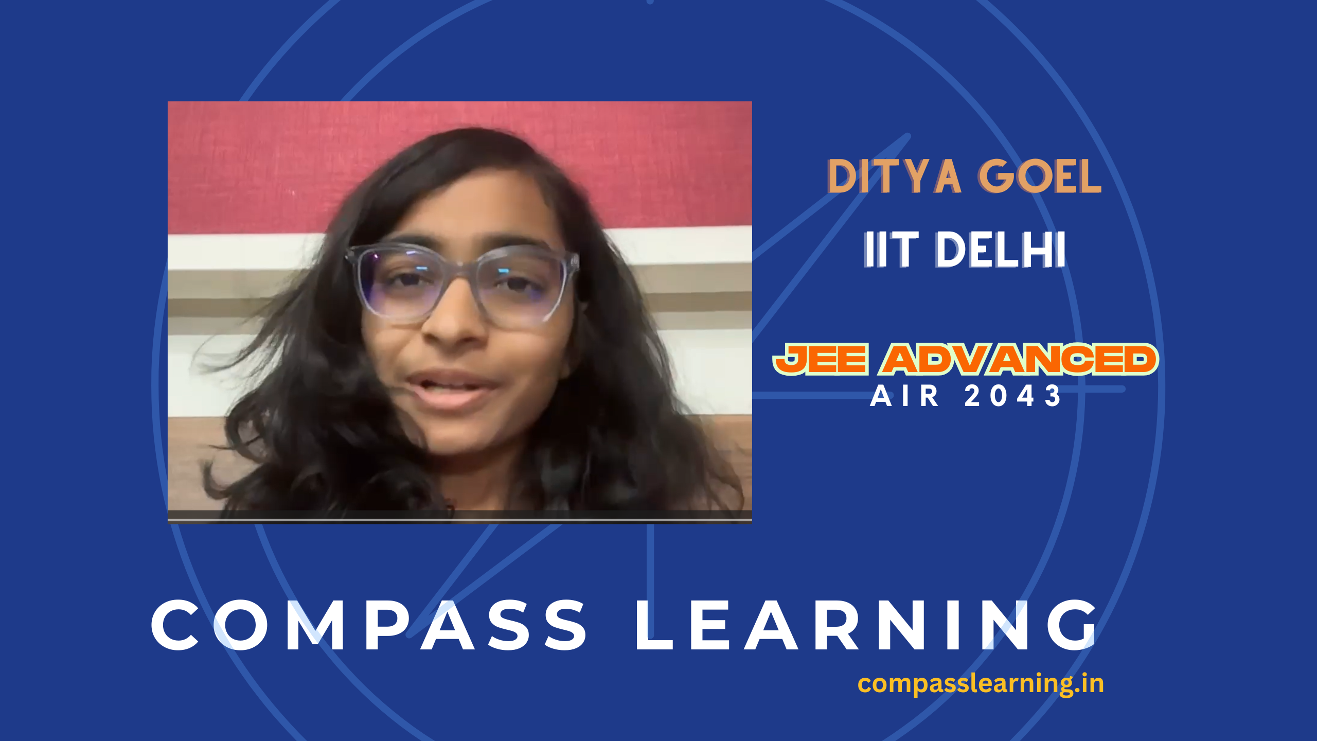 Ditya Goel — IIT Delhi · JEE Advanced AIR 2043